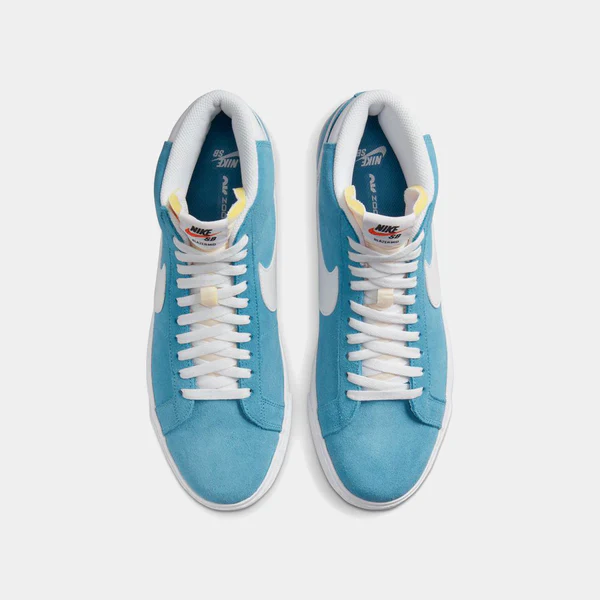 NIKE SB ZOOM BLAZER MID - CERULEAN/WHITE - Image 3
