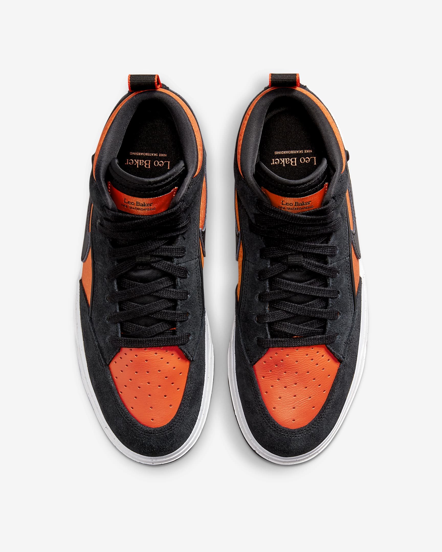 Nike SB React Leo - Black/Orange/Electro Orange/Black - Image 2