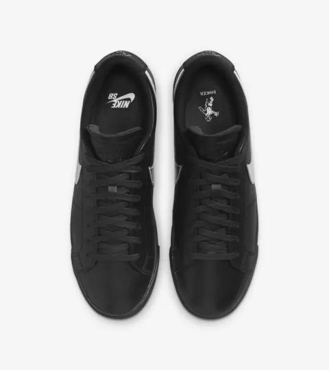 Nike Zoom Blazer Low x Dancer Skateboards - BLACK METALLIC SILVER - Image 2