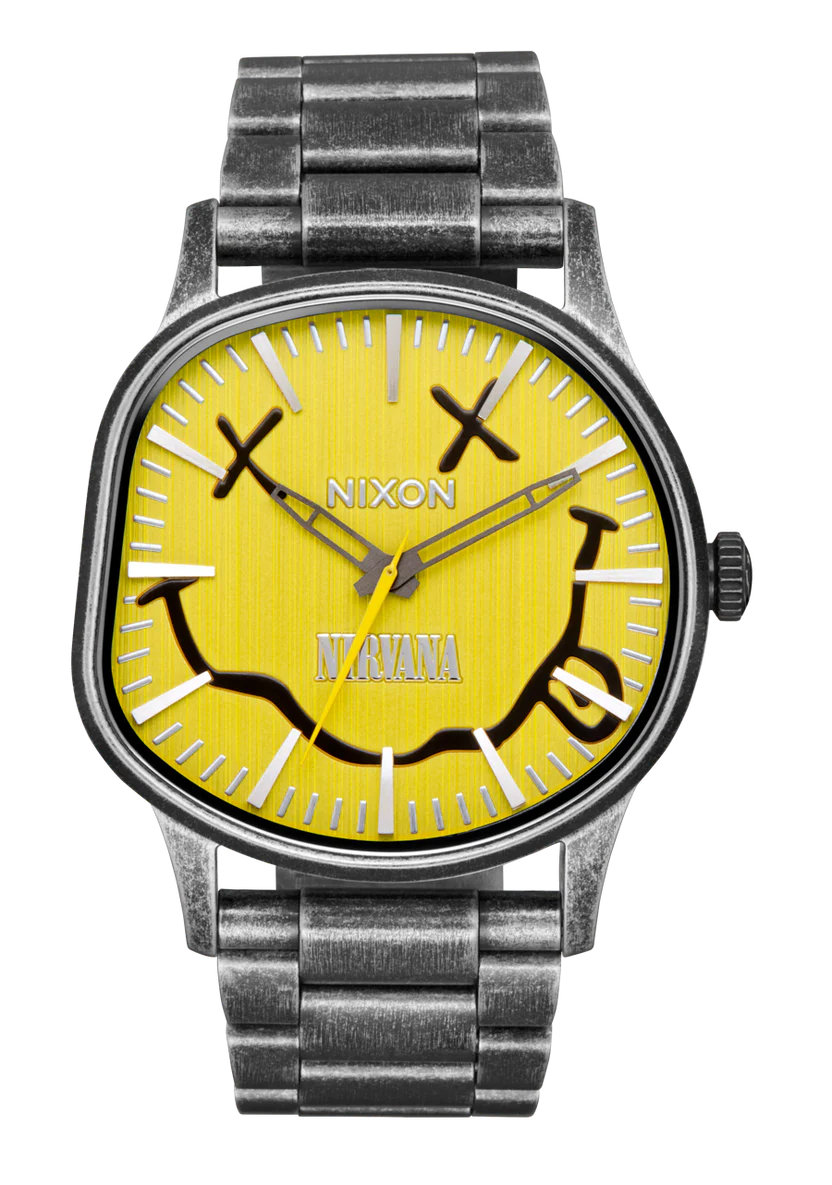 Nixon Nirvana Sentry Wobble - Yellow Nirvana Smiley