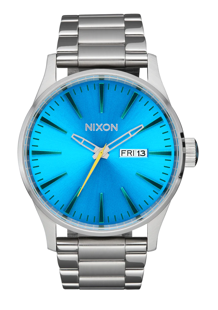 Nixon Sentry Stainless Steel - SILVER/BYRON