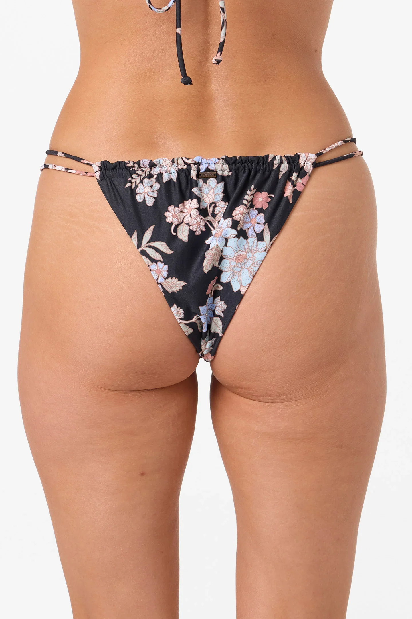 O`Neill Bali Floral Palos Verdes Skimpy Bottoms - Black - Image 4