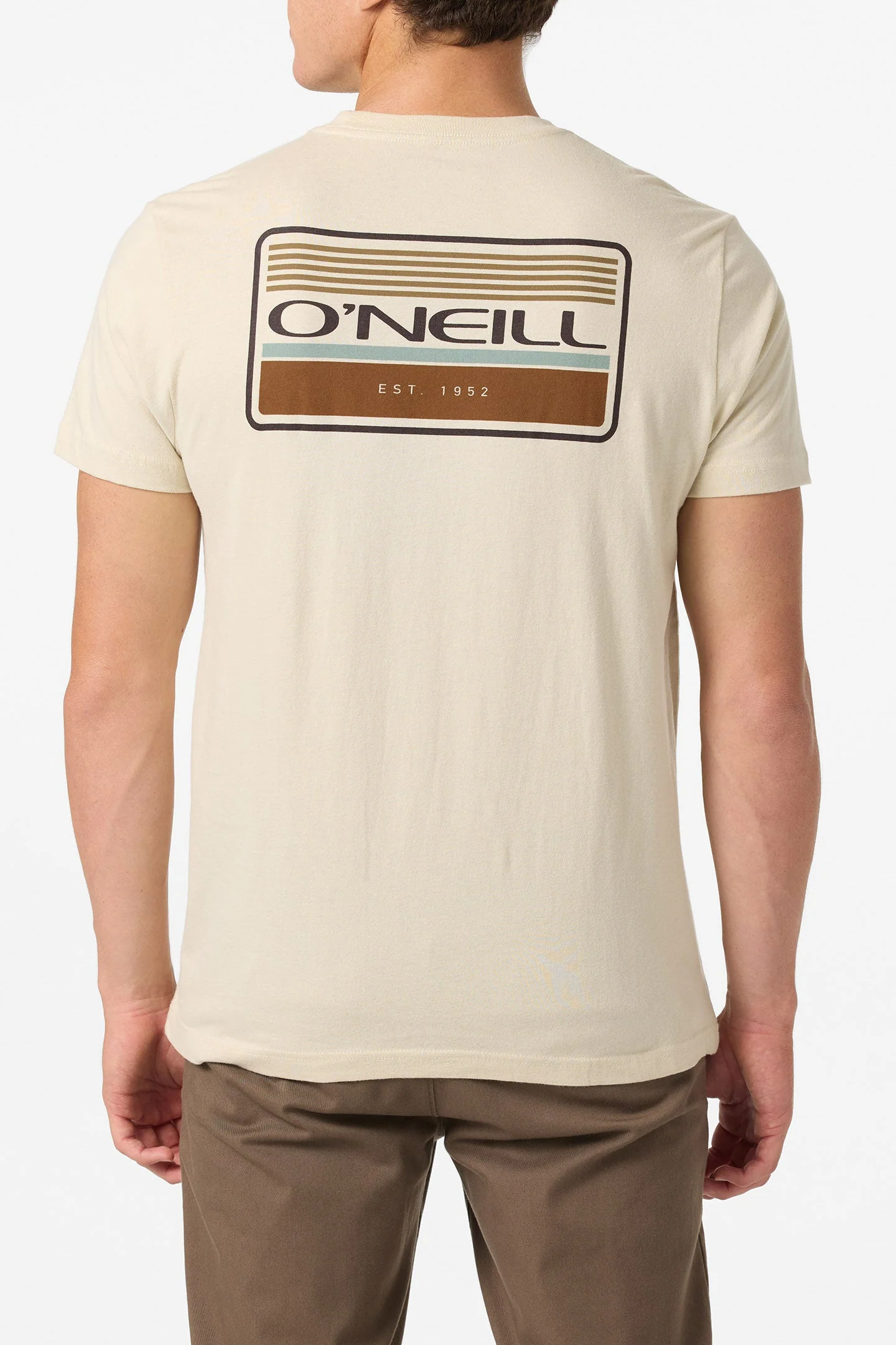 O`Neill Banner Standard Fit Tee - Lt Khaki - Image 3