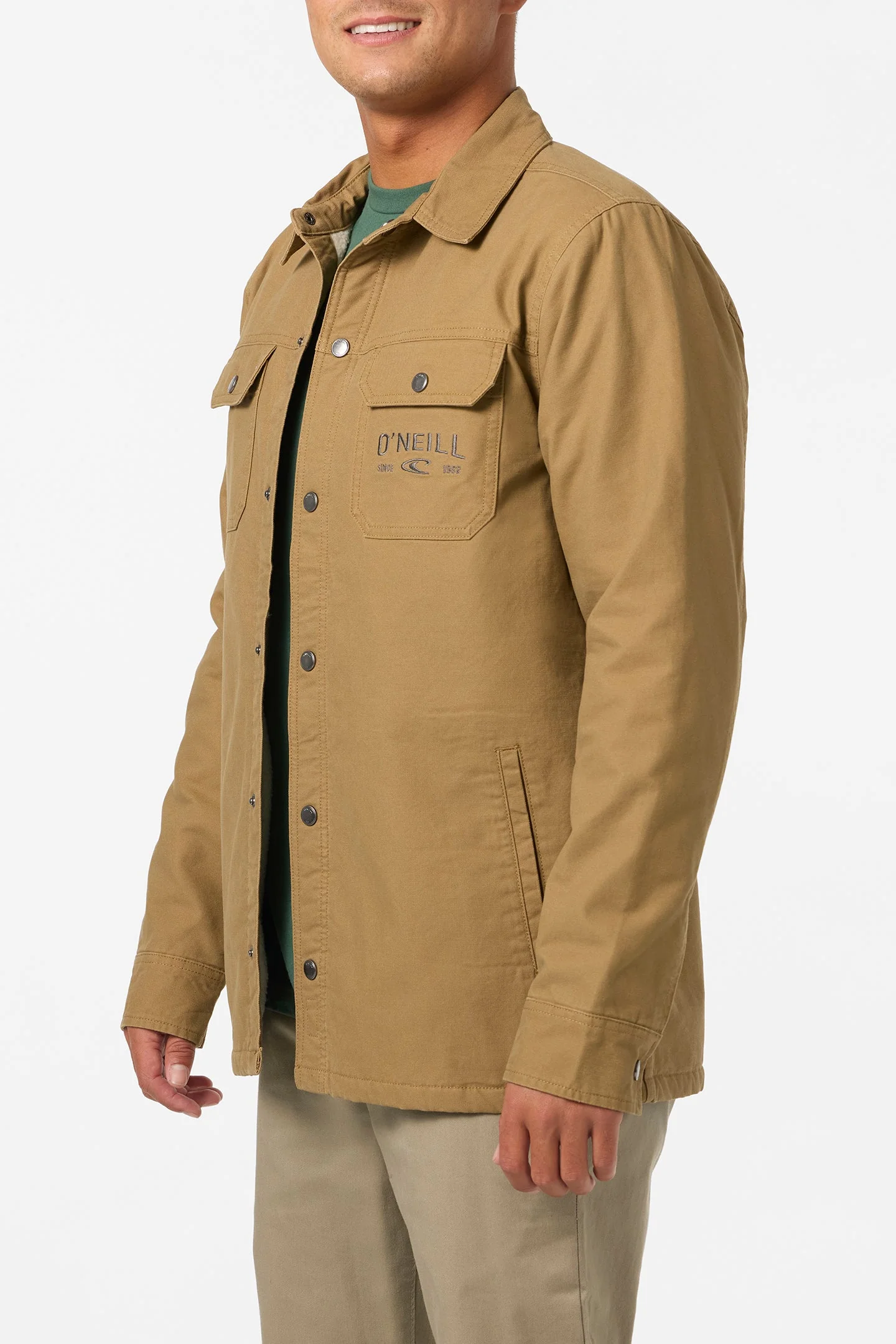 O`Neill Bronsen High Pile Jacket - Dark Khaki - Image 2