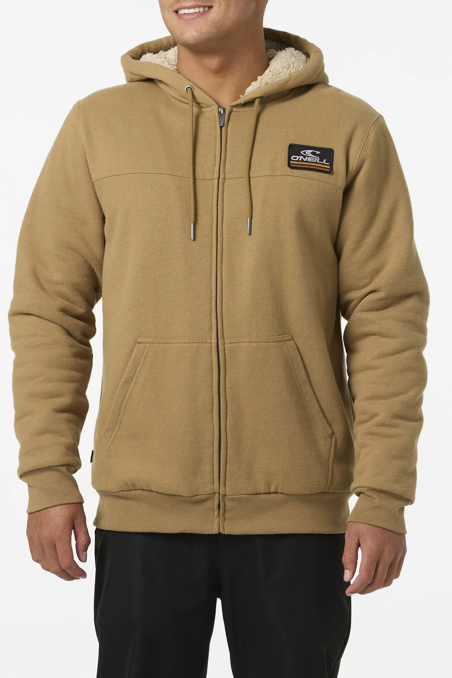 O`Neill Fifty Two High Pile Zip - Dark Khaki - Image 2