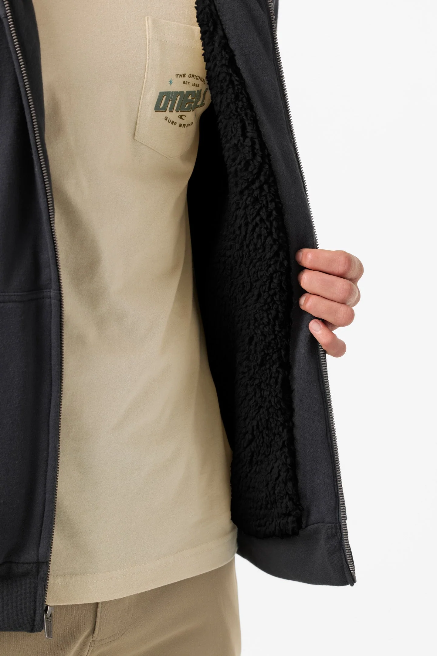 O`Neill Fifty Two High Pile Zip - Phantom - Image 4