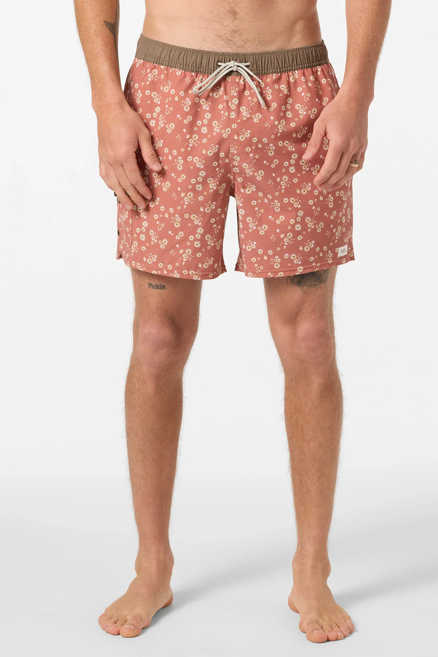O`Neill Hermosa Retro 17" Elastic Waist Swim Trunks - Chutney - Image 2