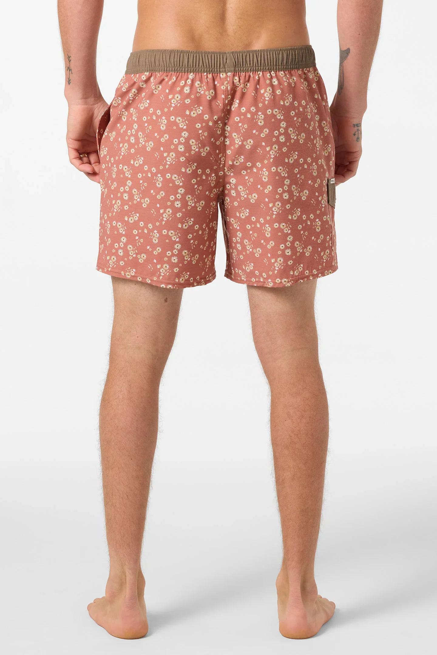 O`Neill Hermosa Retro 17" Elastic Waist Swim Trunks - Chutney - Image 3