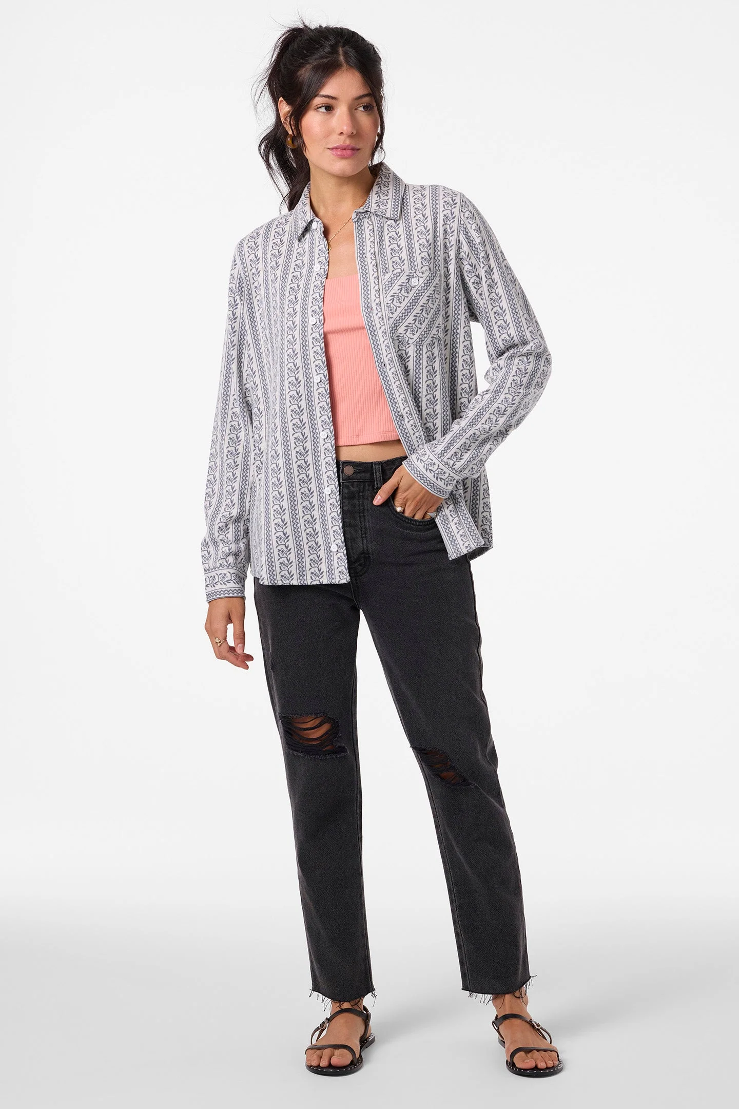 O`Neill Jorgina Long Sleeve Top - Winter White - Image 3