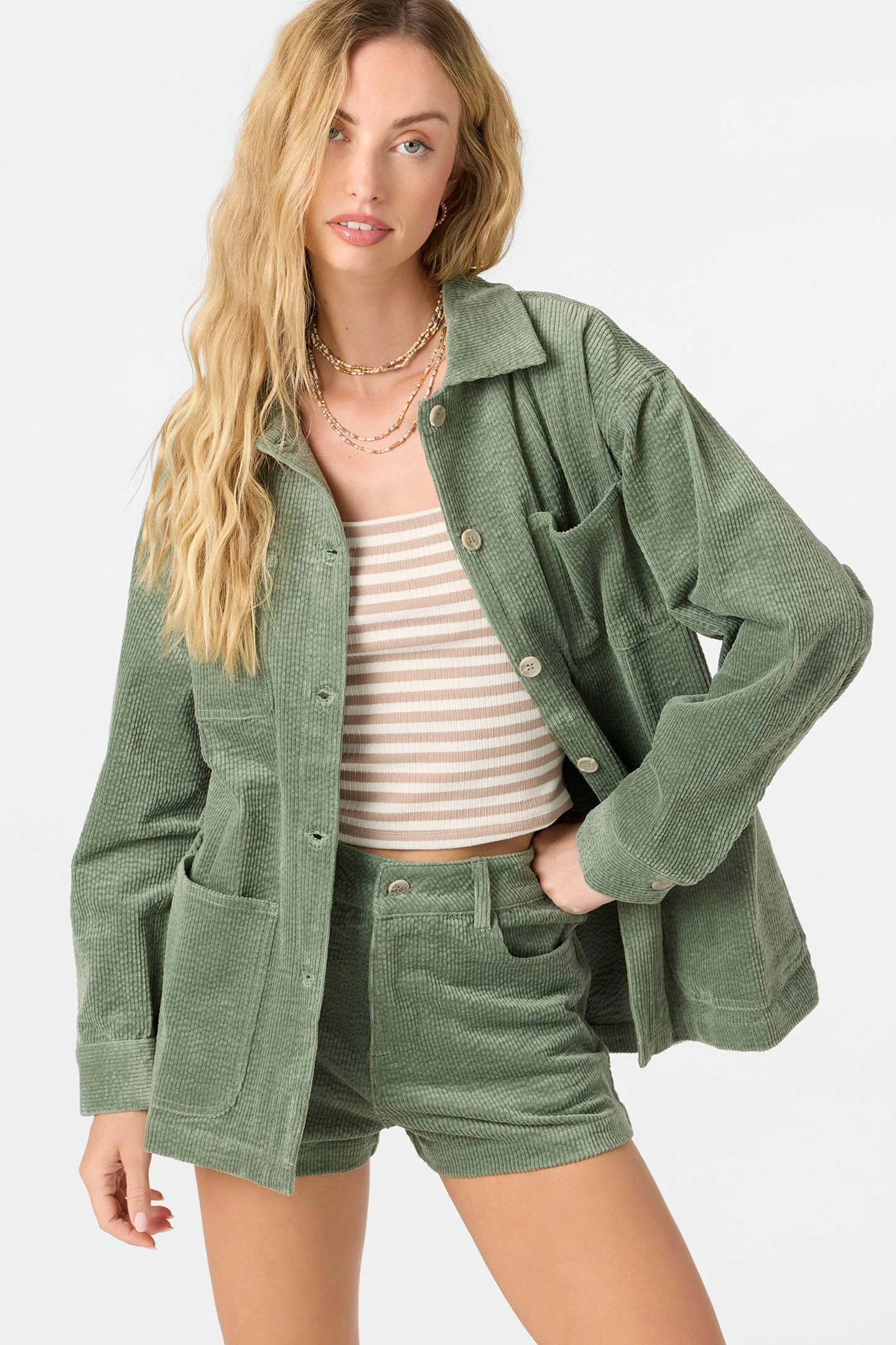 O`Neill Langford Shacket Jacket - Sea Spray