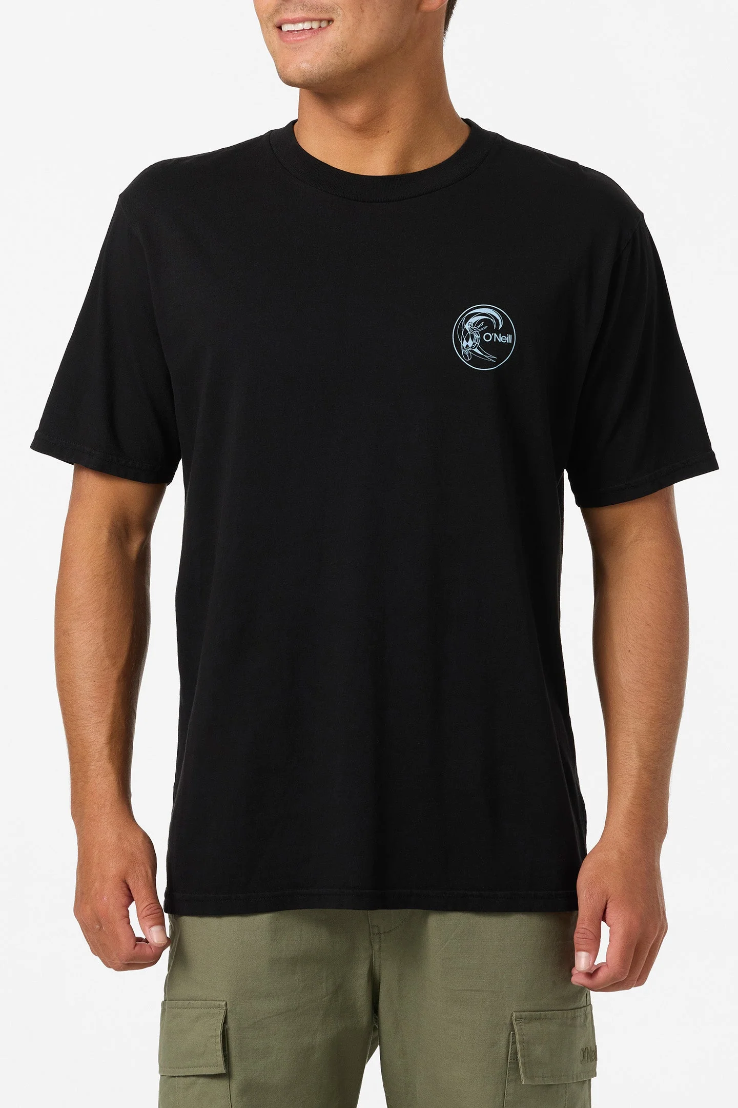 O`Neill O'Riginals Line Up Relaxed Fit Tee - Black - Image 2