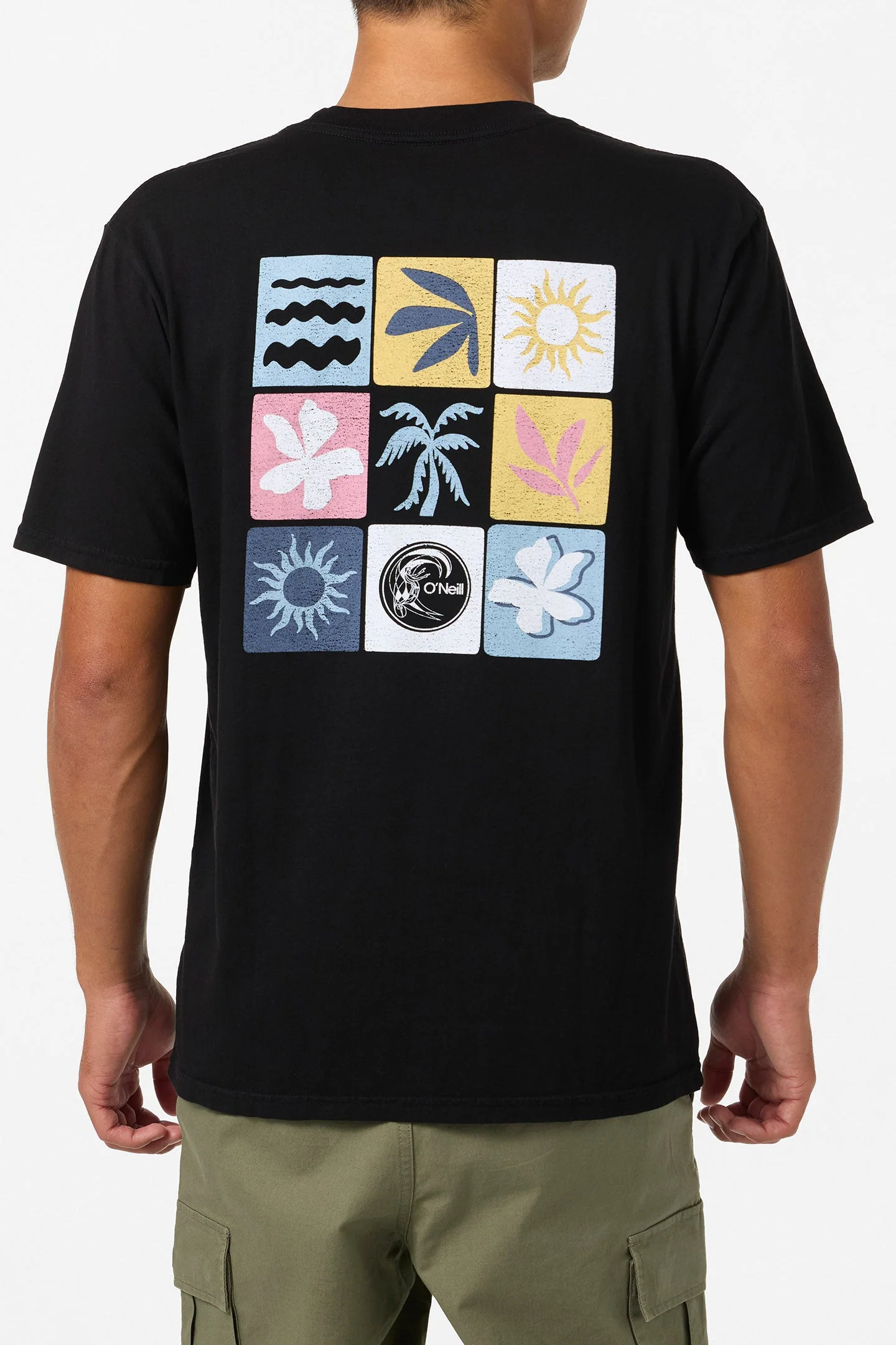 O`Neill O'Riginals Line Up Relaxed Fit Tee - Black - Image 3