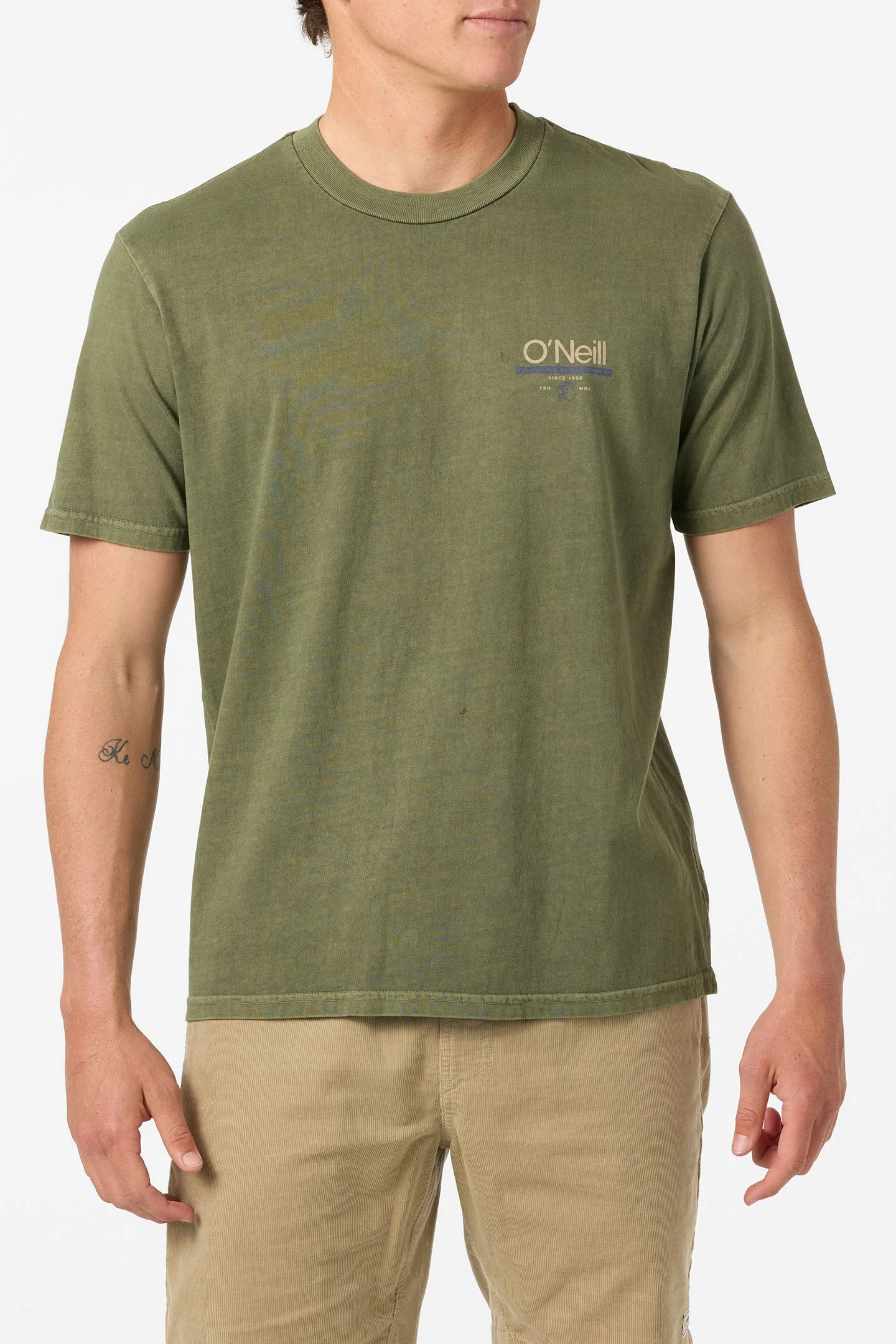 O`Neill O'Riginals Wordmark Relaxed Fit Tee - Clover - Image 2