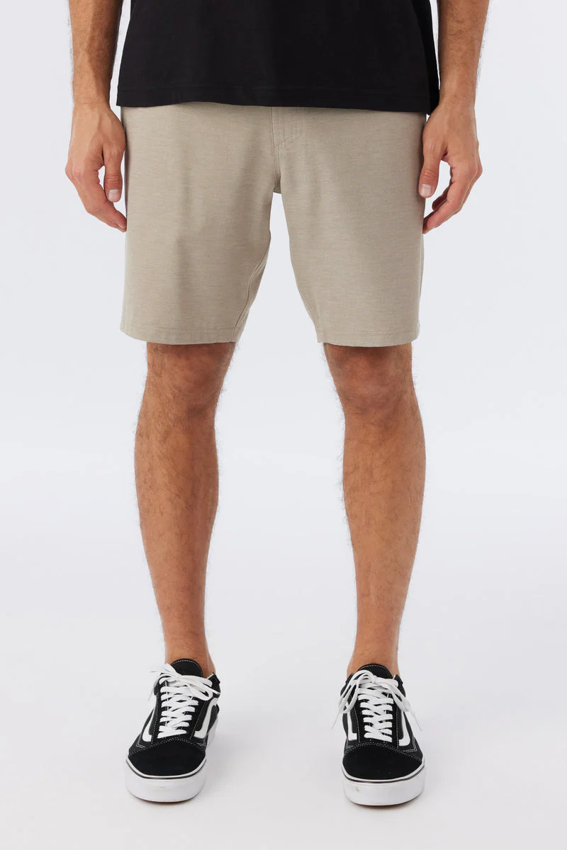 O`Neill RESERVE LIGHT CHECK 19" HYBRID SHORTS - DARK KHAKI - Image 2