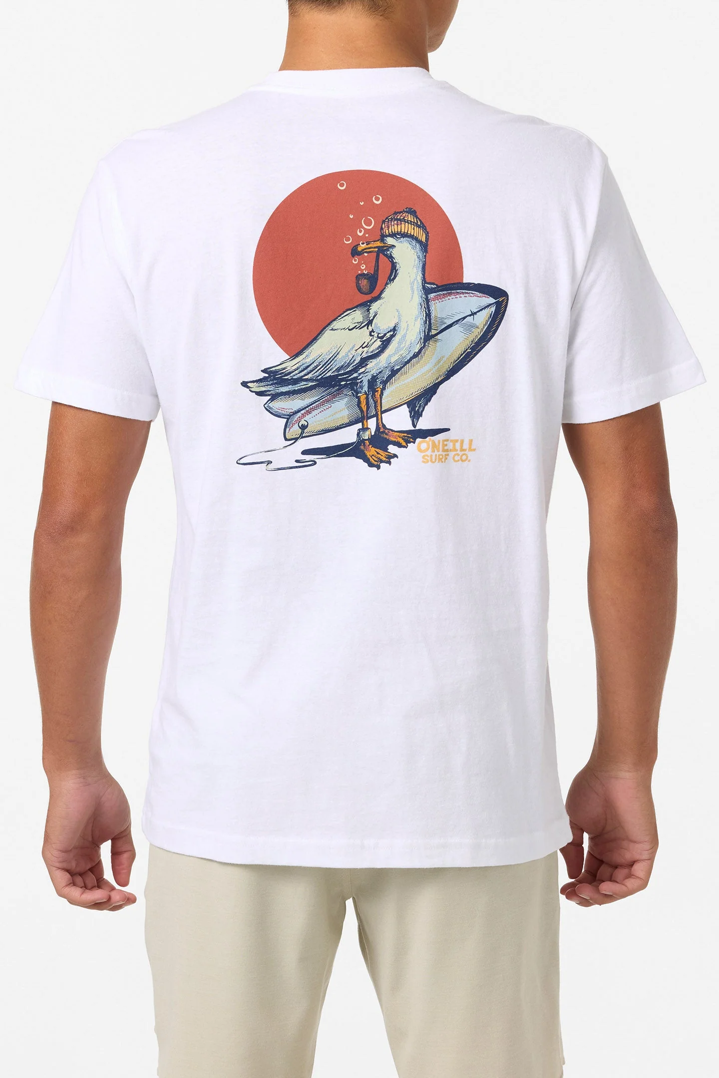 O`Neill Steven Seagull Standard Fit Tee - White - Image 3