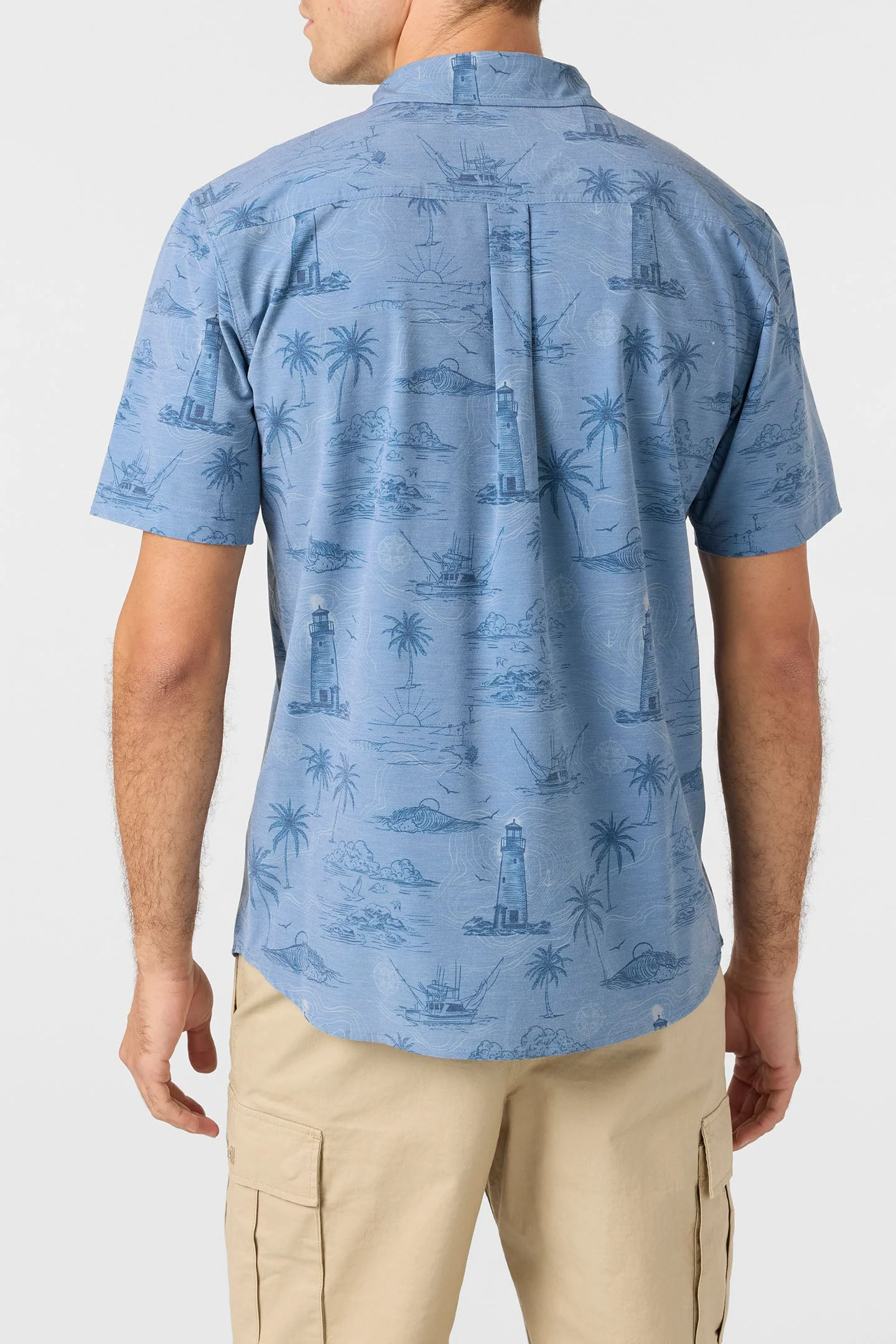 O`Neill Trvlr Upf Traverse Relaxed Fit Shirt - Blue Mirage - Image 3