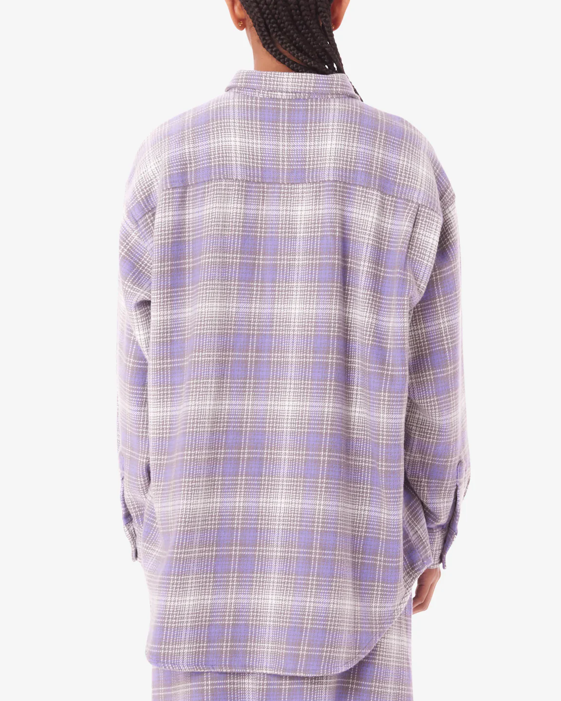 Obey BELMONT PLAID SHIRT - ASTER PURPLE - Image 2