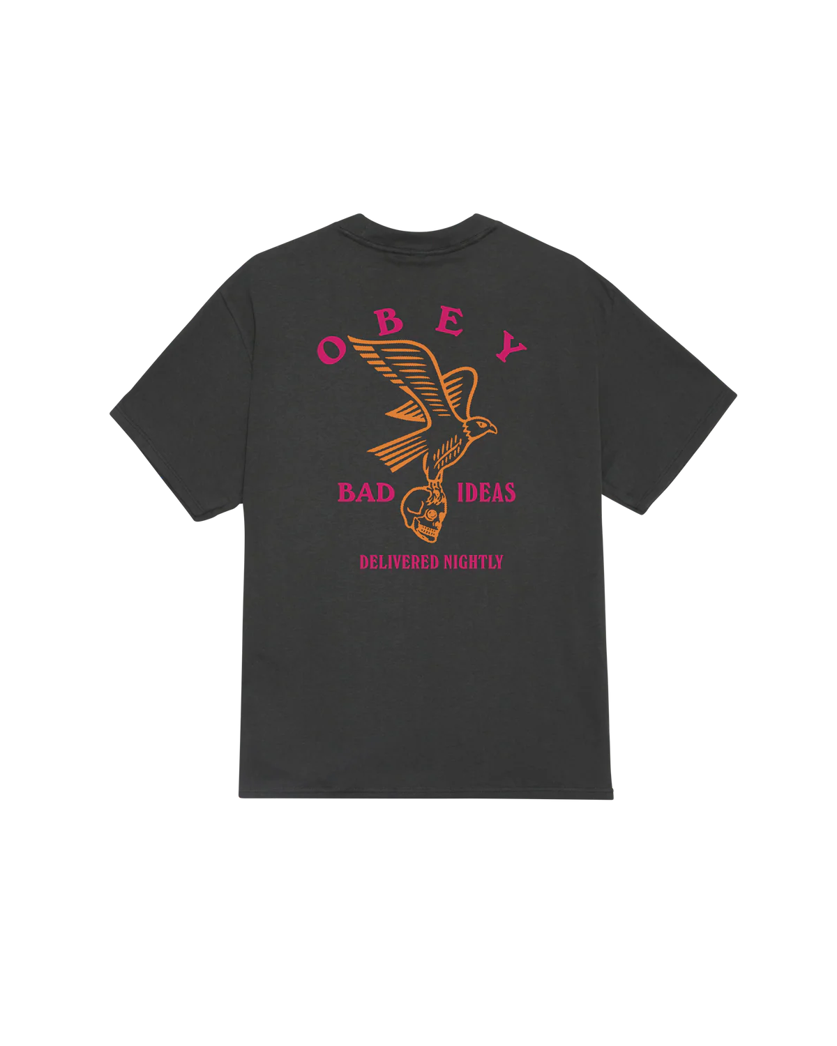 Obey Bad Ideas Eagle Classic T-Shirt - Vintage Black