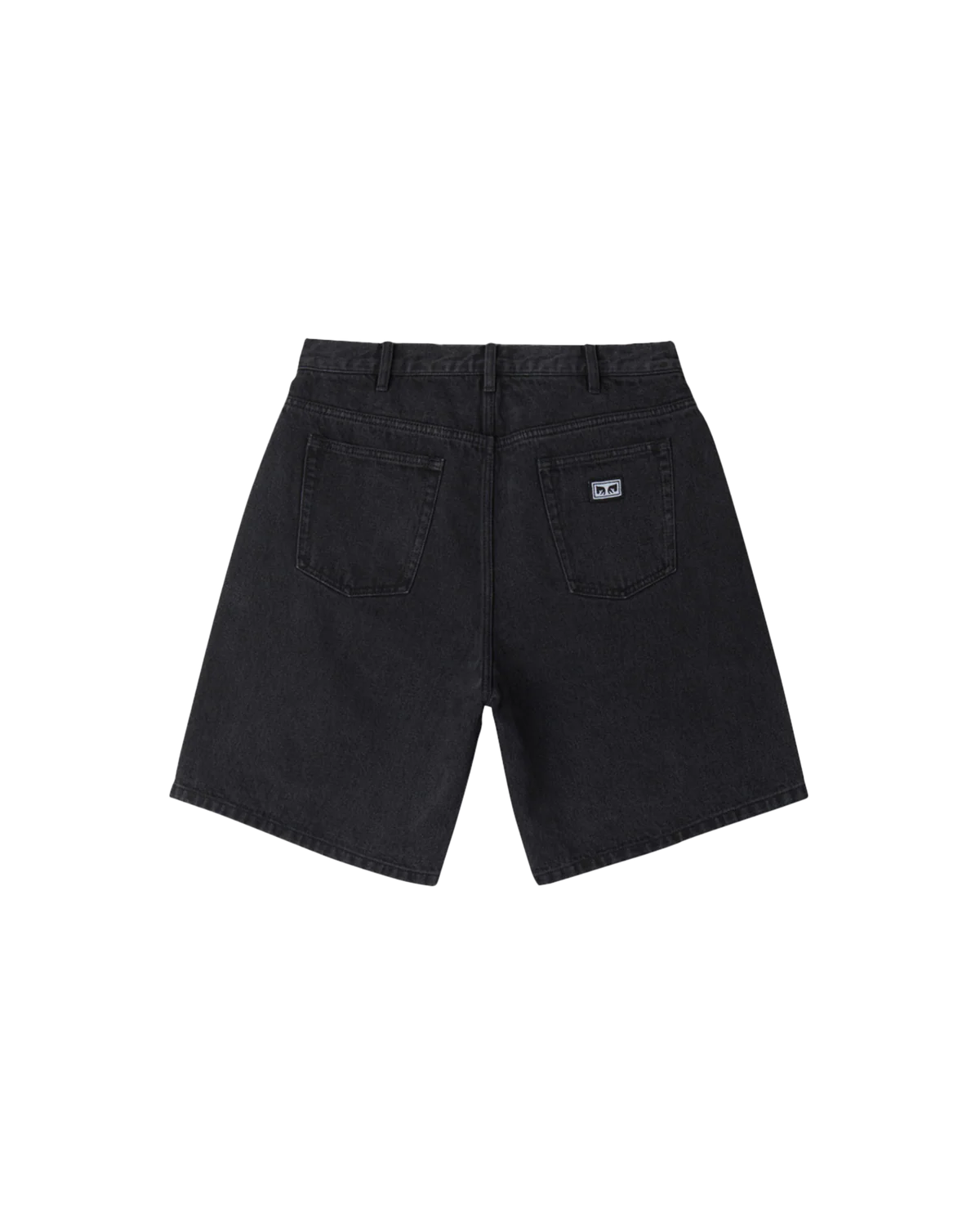 Obey Bigwig Baggy Denim Short - Faded Black - Image 2