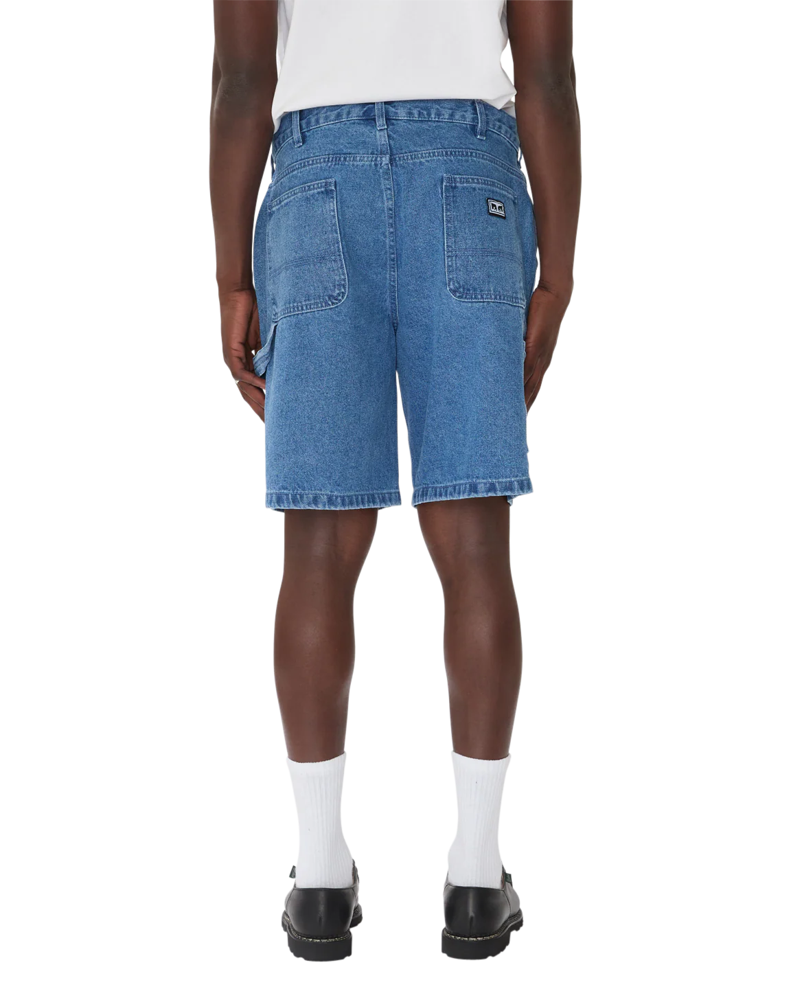 Obey Bigwig Baggy Denim Short - Light Indigo - Image 4