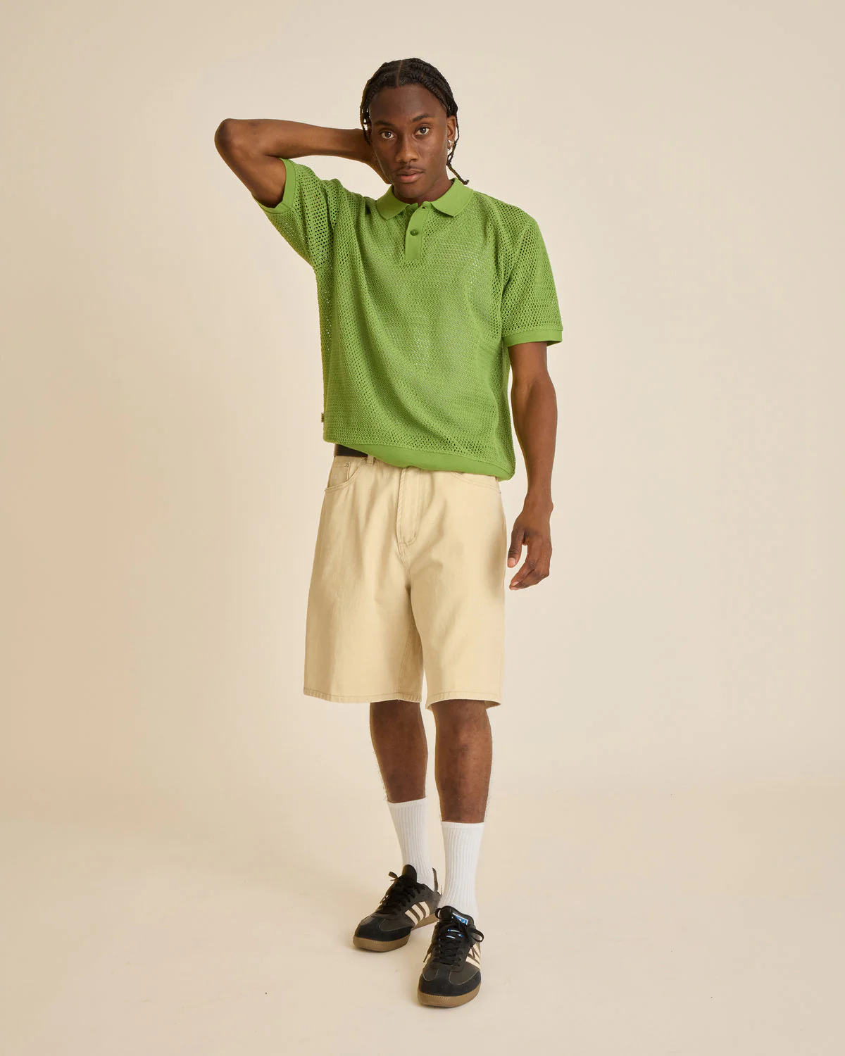 Obey Bigwig Baggy Denim Short - Pelican