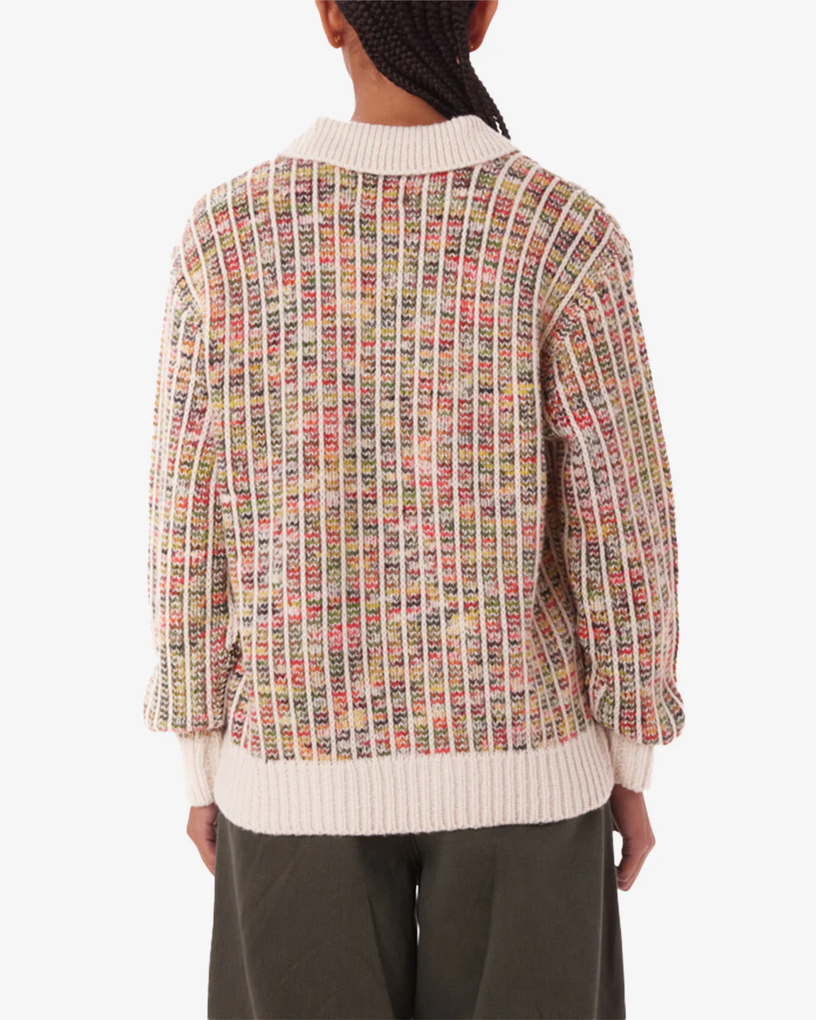 Obey DELPHINE POLO SWEATER - BRIGHT MULTI - Image 2
