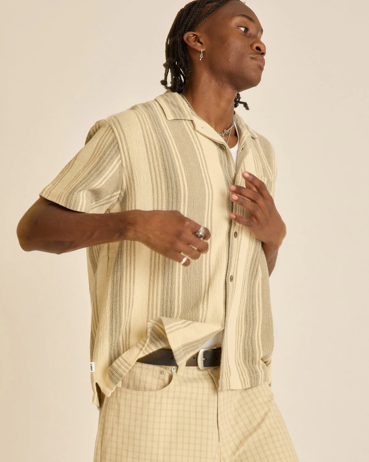 Obey Frazer Shirt - Birch Multi - Image 2