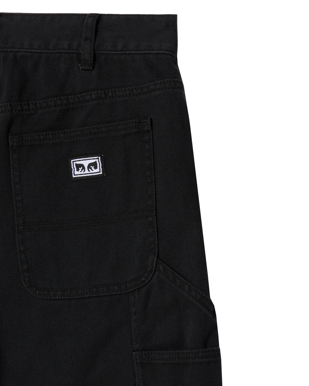 Obey Hardwork Carpenter Denim - Black Faded Wash - Image 3