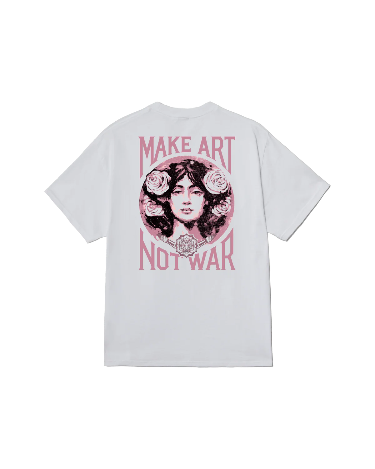 Obey Make Art Not War Classic T-Shirt - White