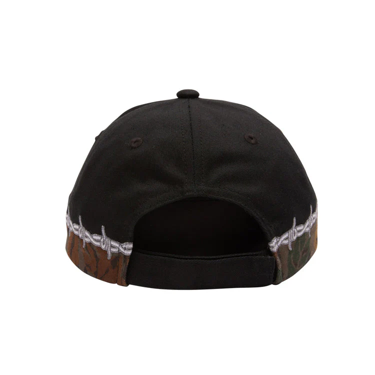 Obey Not Right 6 Panel Velcro Back - BLACK MULTI - Image 2