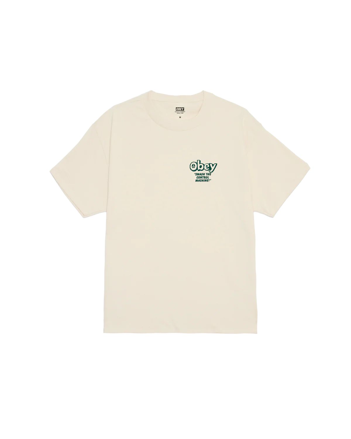 Obey Smash The Control Machine Classic T-Shirt - Cream - Image 2