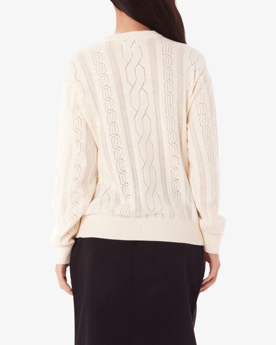 Obey STUDIO CREWNECK SWEATER - UNBLEACHED - Image 2