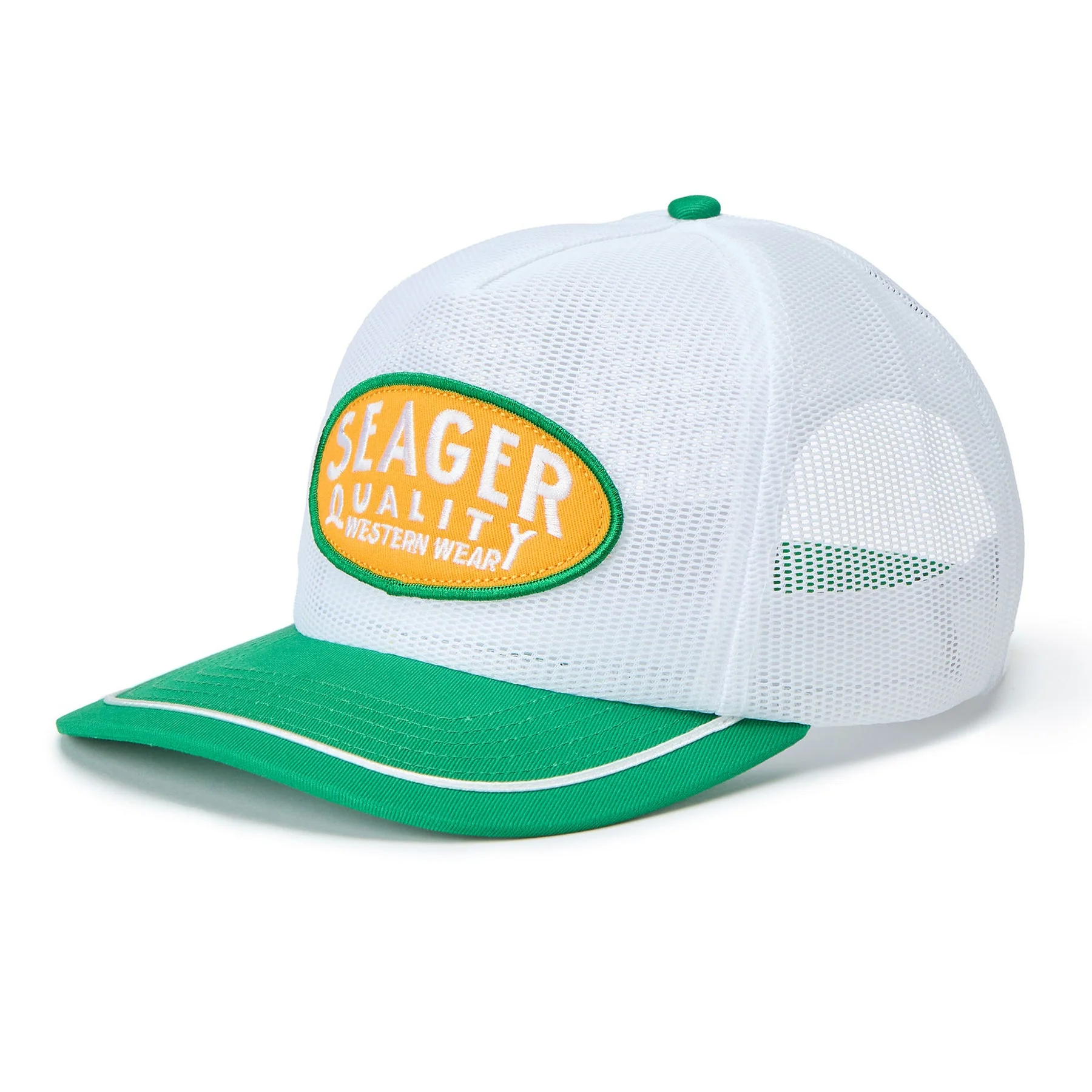SEAGER OLD TOWN ALL MESH SNAPBACK - WHITE/GREEN - Image 2