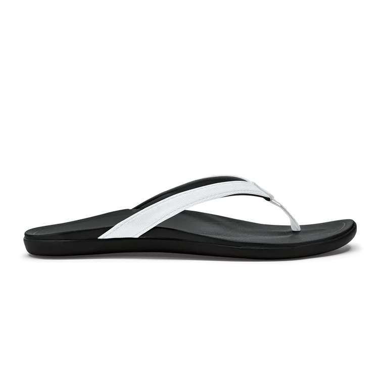 Olukai Ho‘ōpio - WHITE/ONYX - Image 2