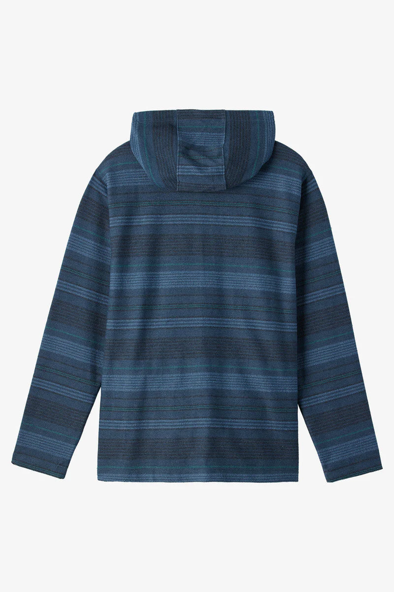 O'Neill BAVARO STRIPE PONCHO PULLOVER FLEECE - MIDNIGHT NAVY - Image 3