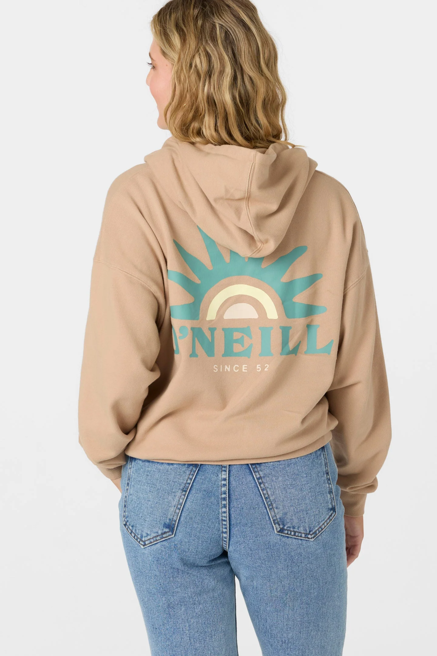 O'Neill DRIFT HOODY FLEECE PULLOVER - TAUPE - Image 2