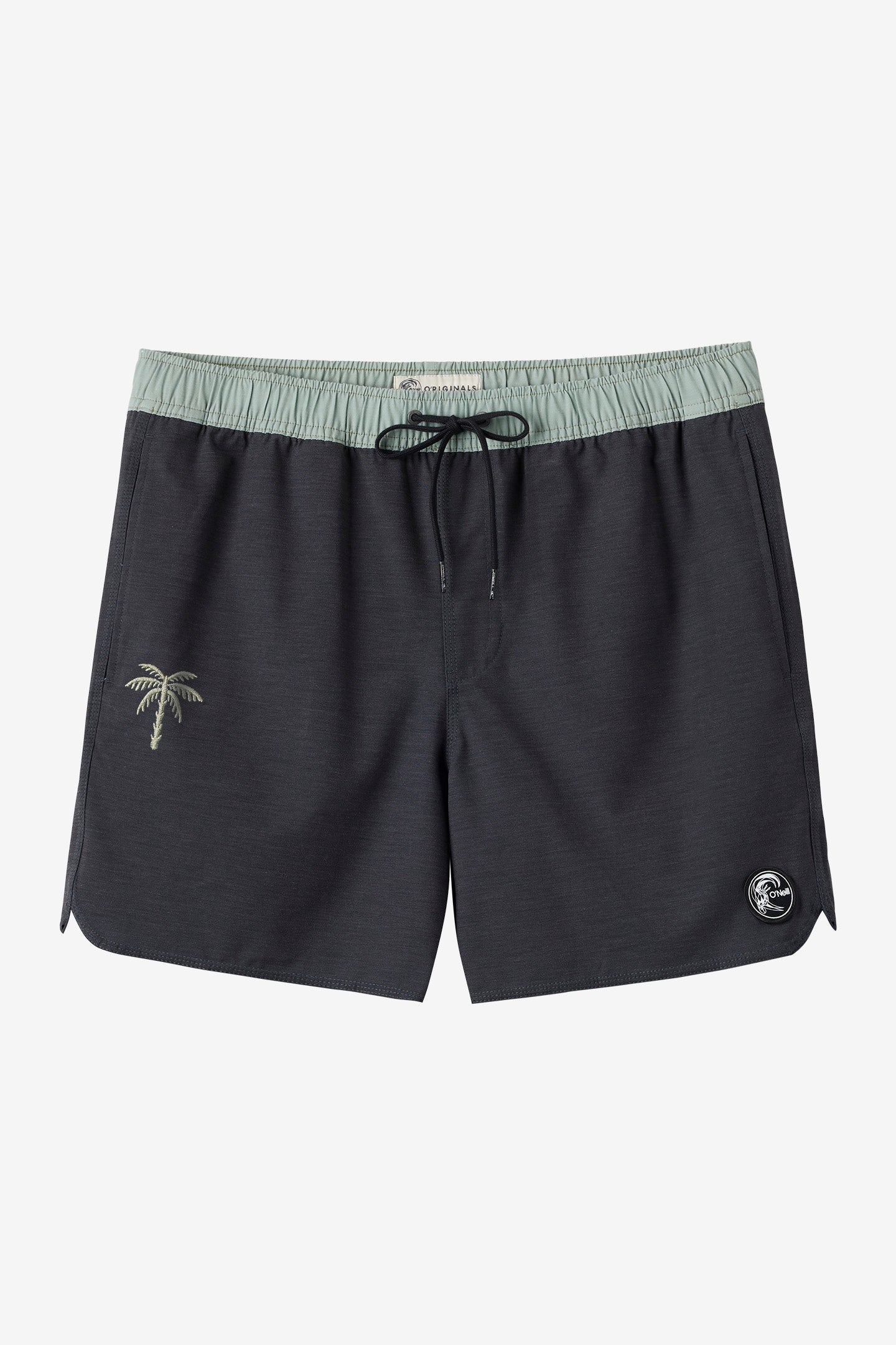 O'Neill O'RIGINALS SOLID SCALLOP 16" VOLLEYS - BLACK