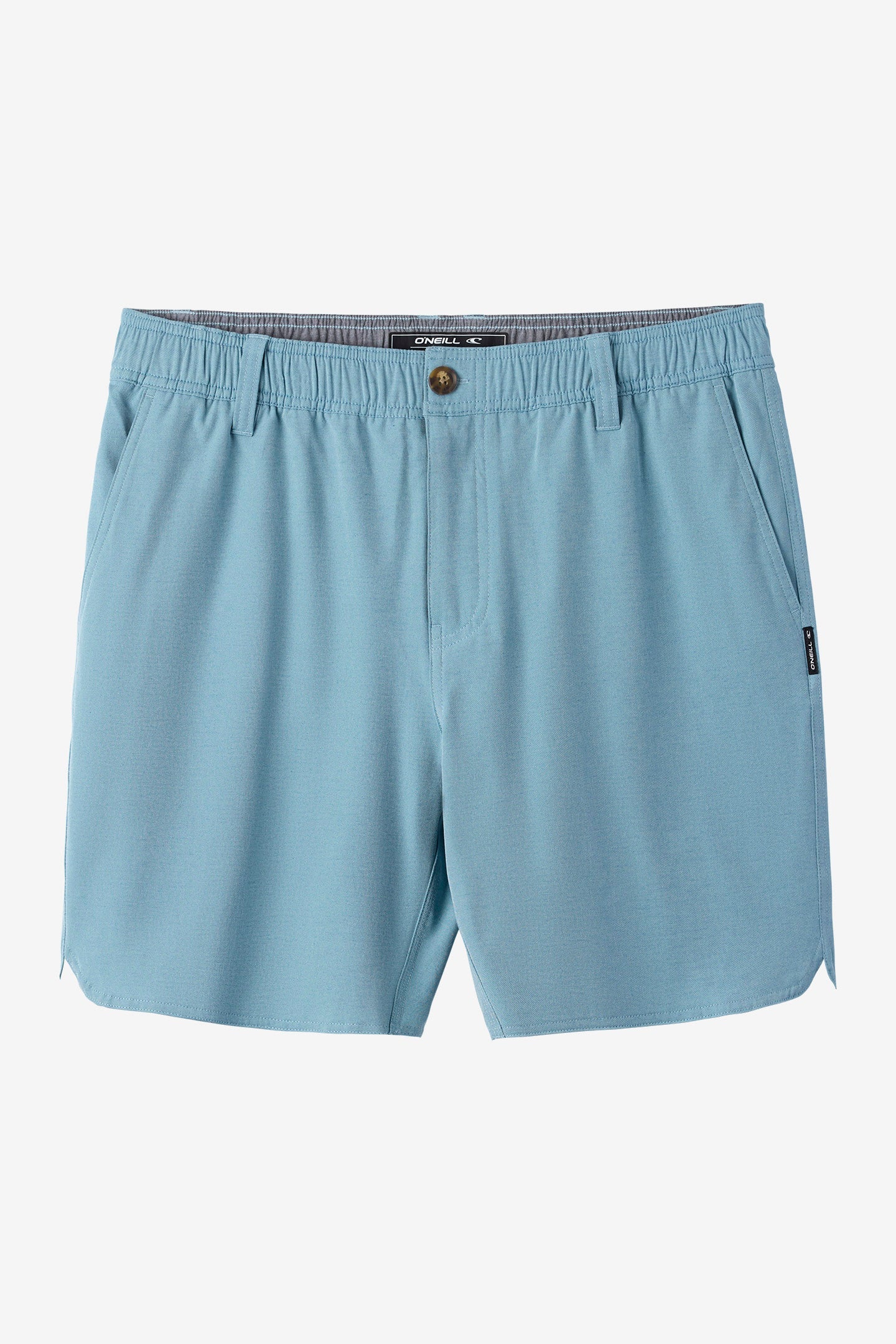 O'Neill RESERVE LIGHT CHECK 18" SCALLOP HYBRID SHORTS - INDIGO