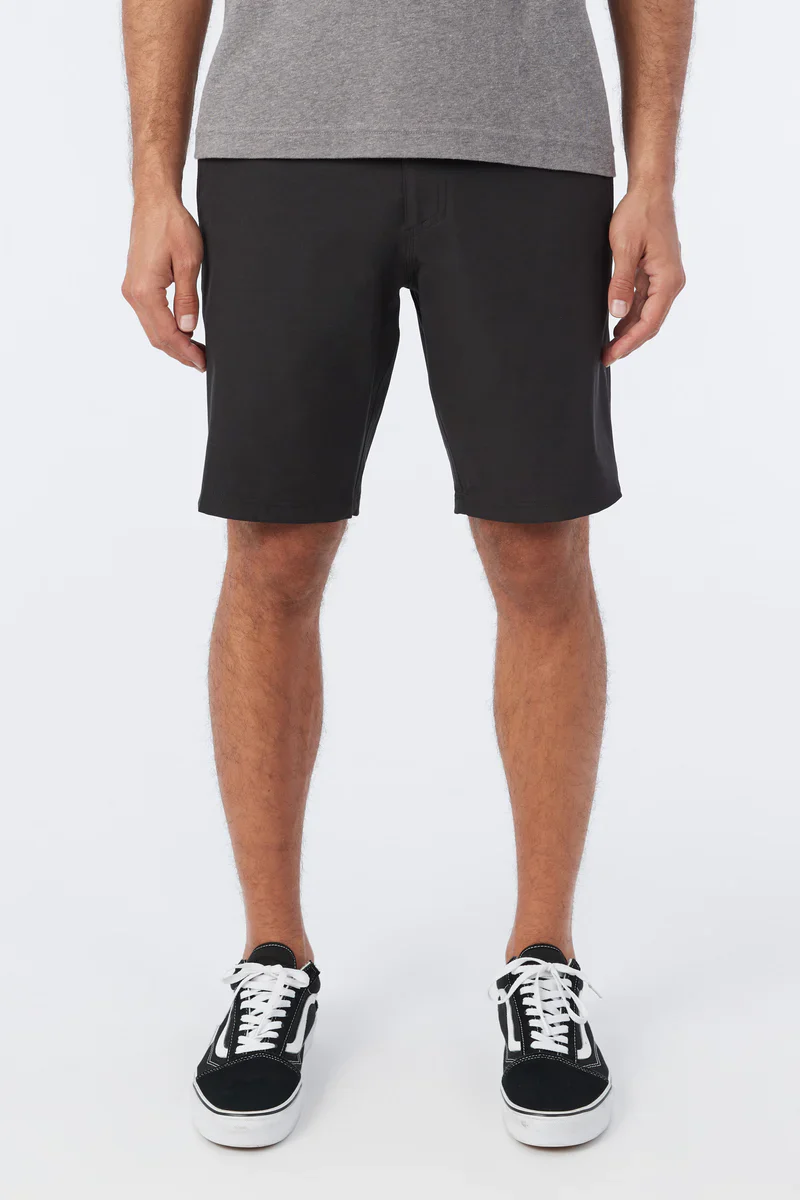 O'Neill Reserve Light Check 19" Hybrid Shorts - Black - Image 3