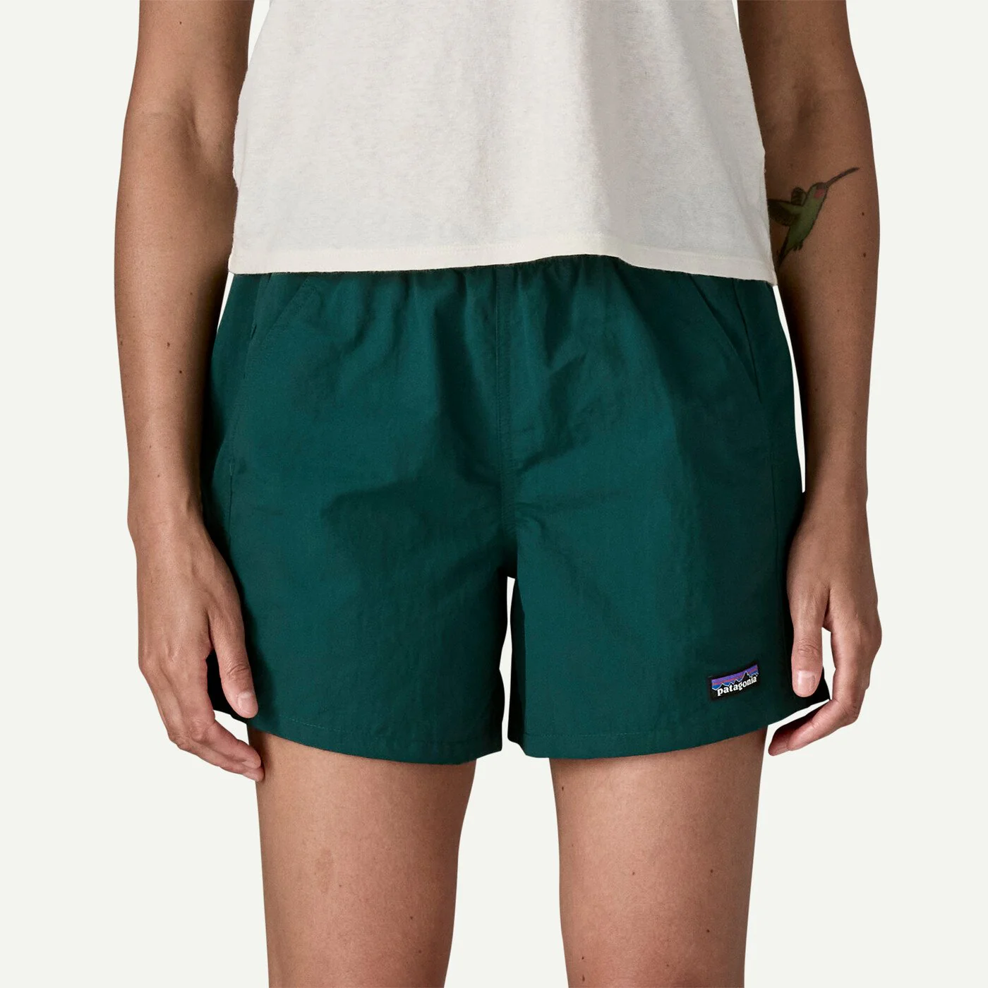 Patagonia Girls Baggies Shorts 5" - Cascade Green - Image 2