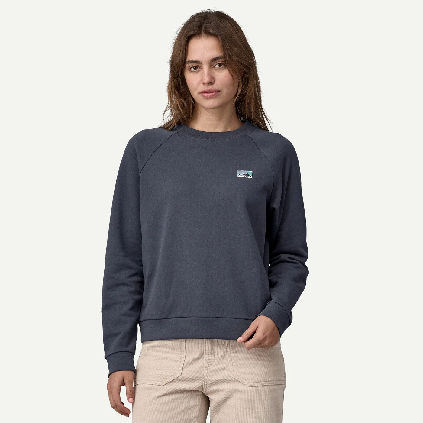 Patagonia Girls Regenerative Organic Certified Cotton Essential Top - Smolder Blue Smdb - Image 2