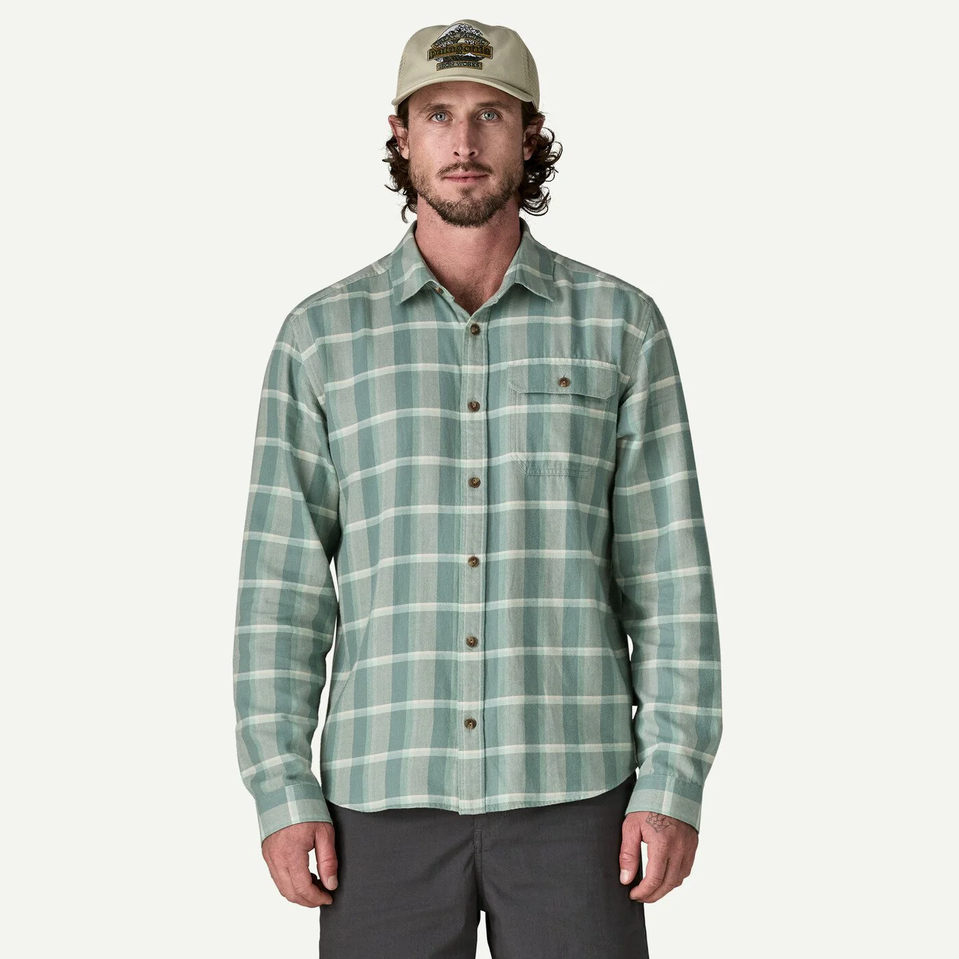 Patagonia Men'S In Conversion Lightweight Fjord Flannel Shirt - Marine Layer:Blue Sage - Image 2