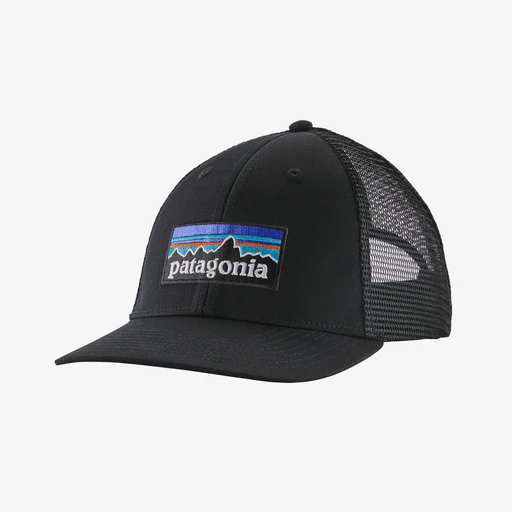 Patagonia P-6 Logo LoPro Trucker Hat - BLACK