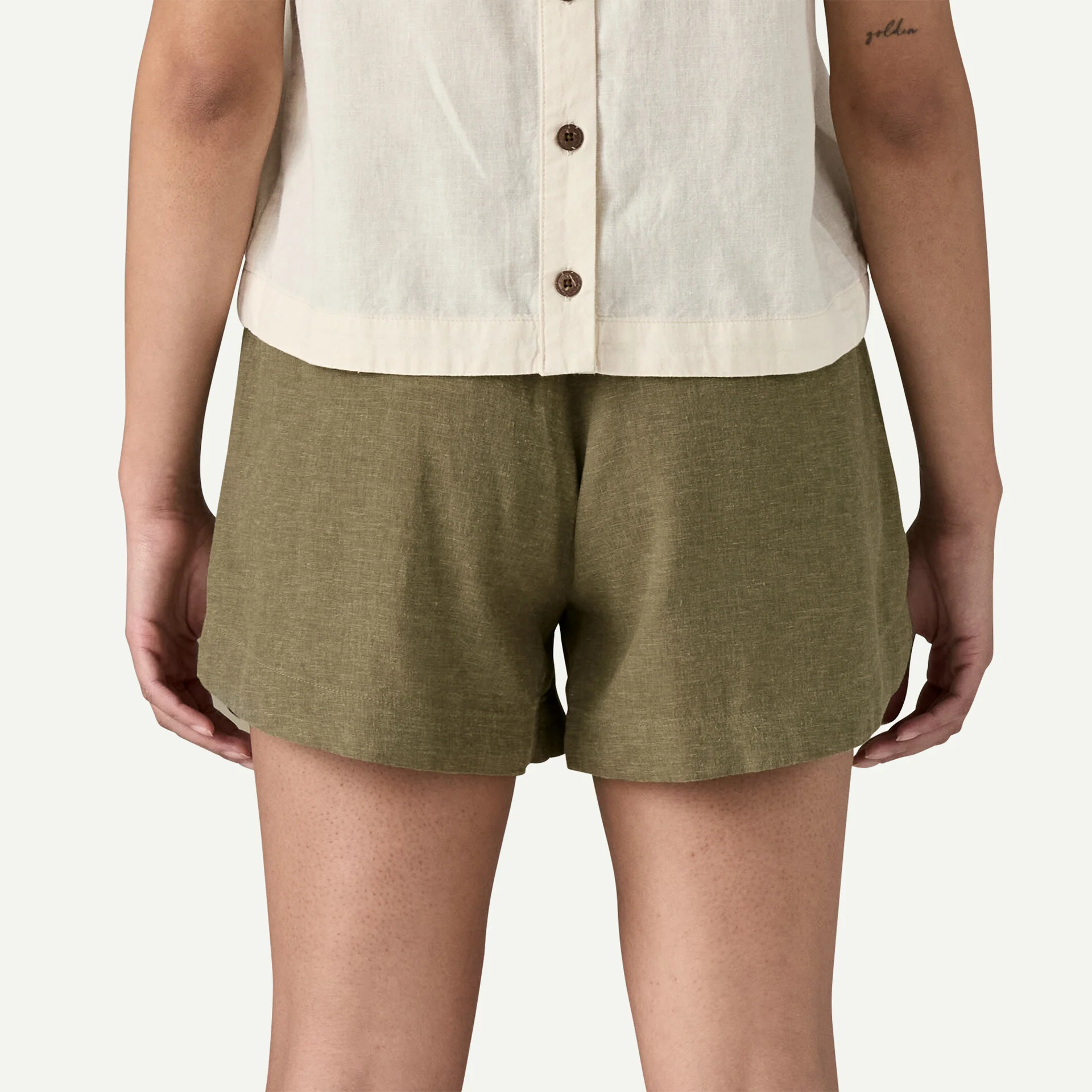 Patagonia Women's 3½" Garden Island Shorts - ROCK GREEN - Image 3