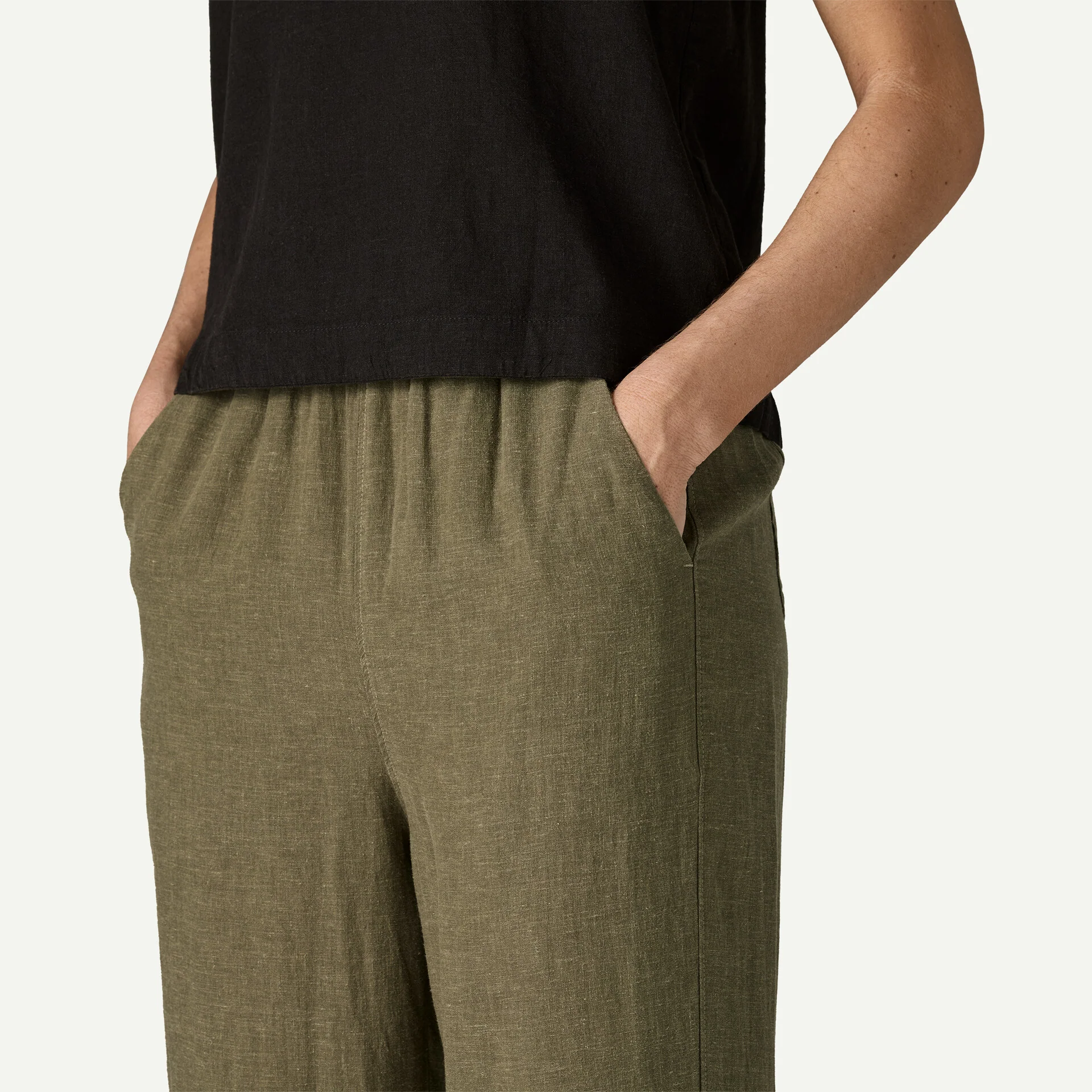 Patagonia Women's Garden Island Pants - ROCK GREEN - Image 4