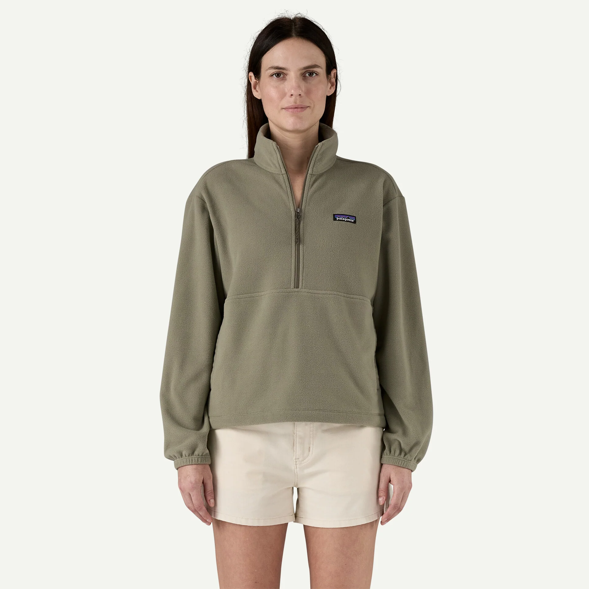 Patagonia Women's Micro D 1/2-Zip Fleece Pullover - ROCK GREEN - Image 2