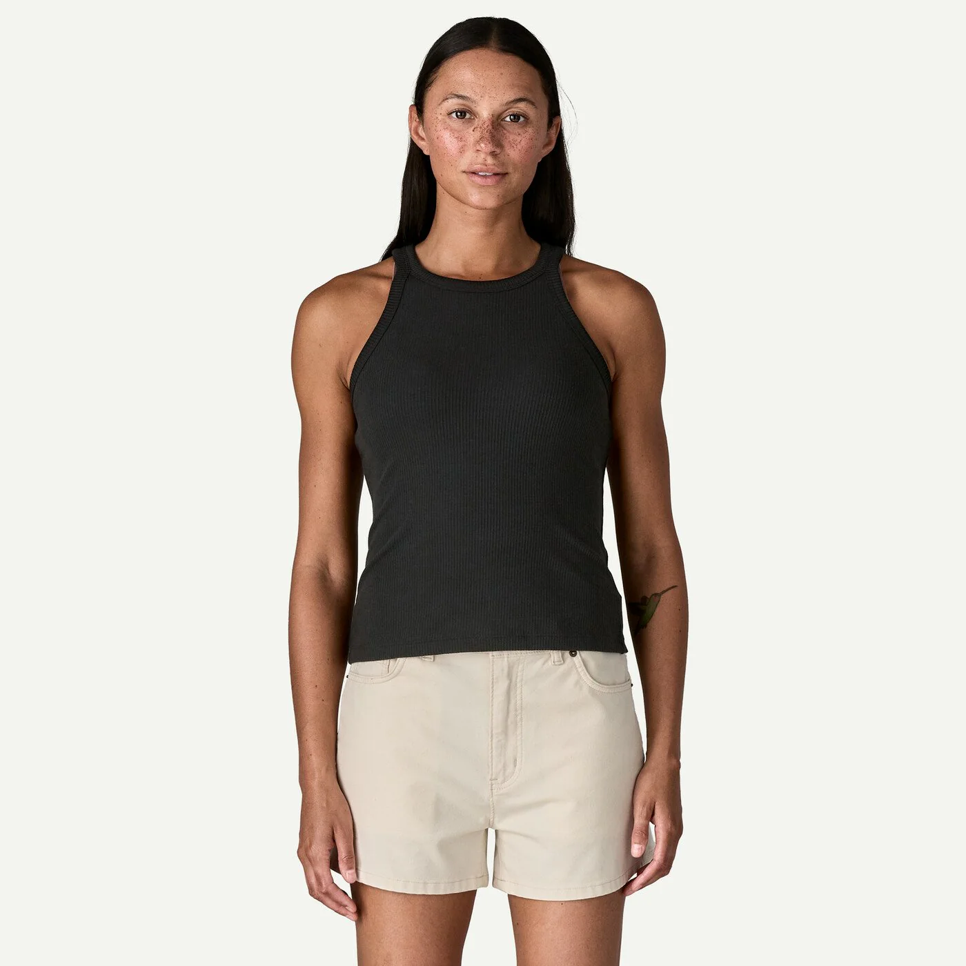 Patagonia Women's Rib Knit Tank Top - Black - Image 2