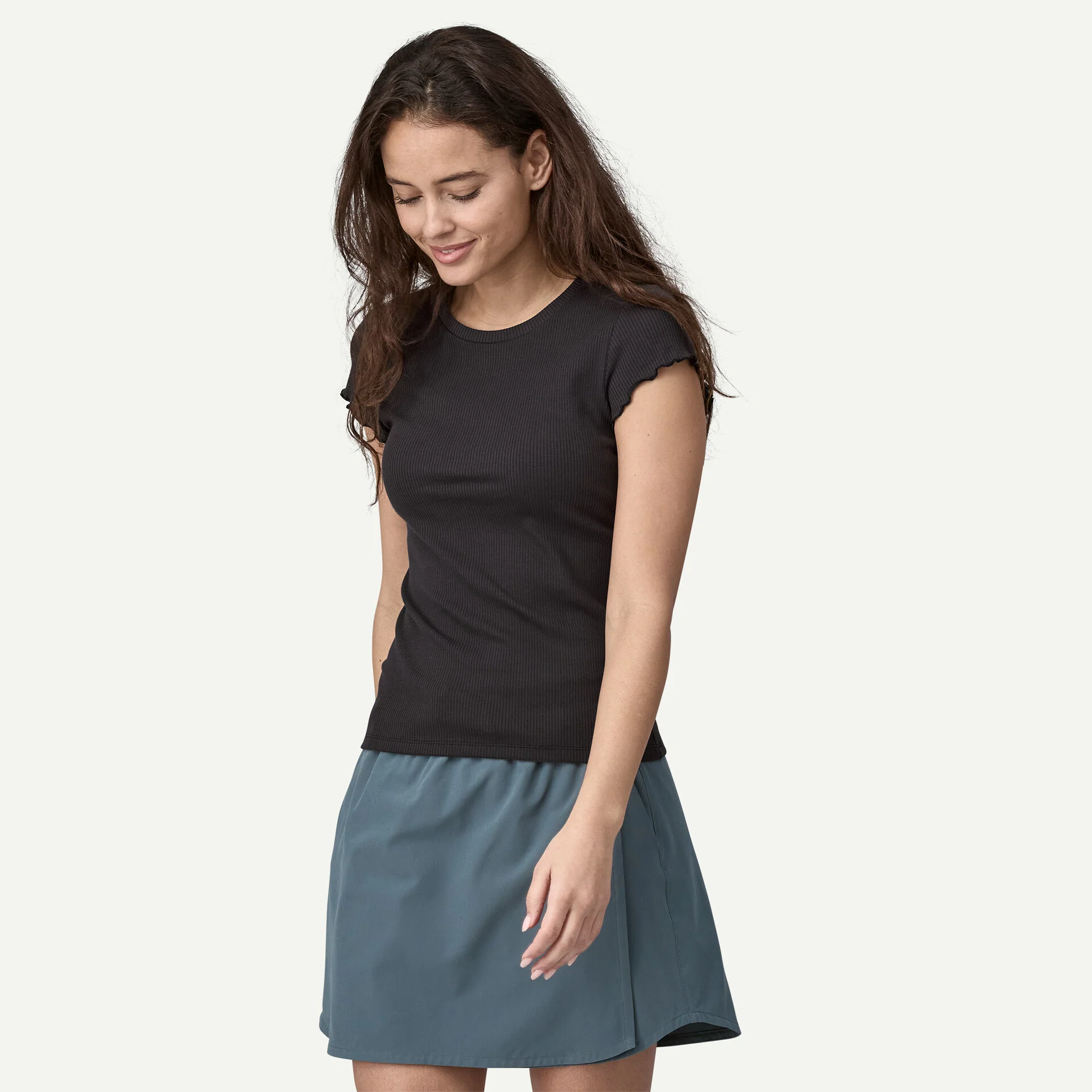 Patagonia Women's Rib-Knit Top - INK BLACK