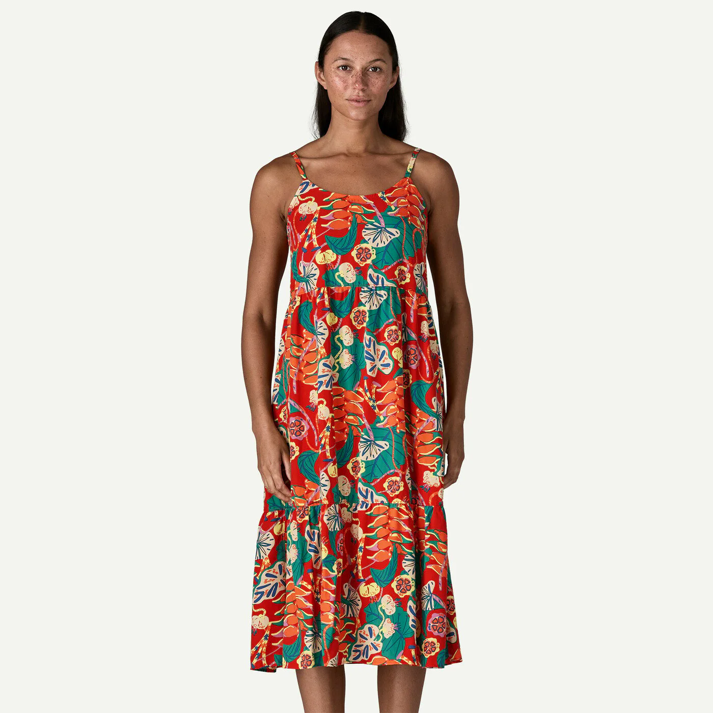 Patagonia Women'S Tidal Threads Dress - Tropiclimb: Hot Ember - Image 2
