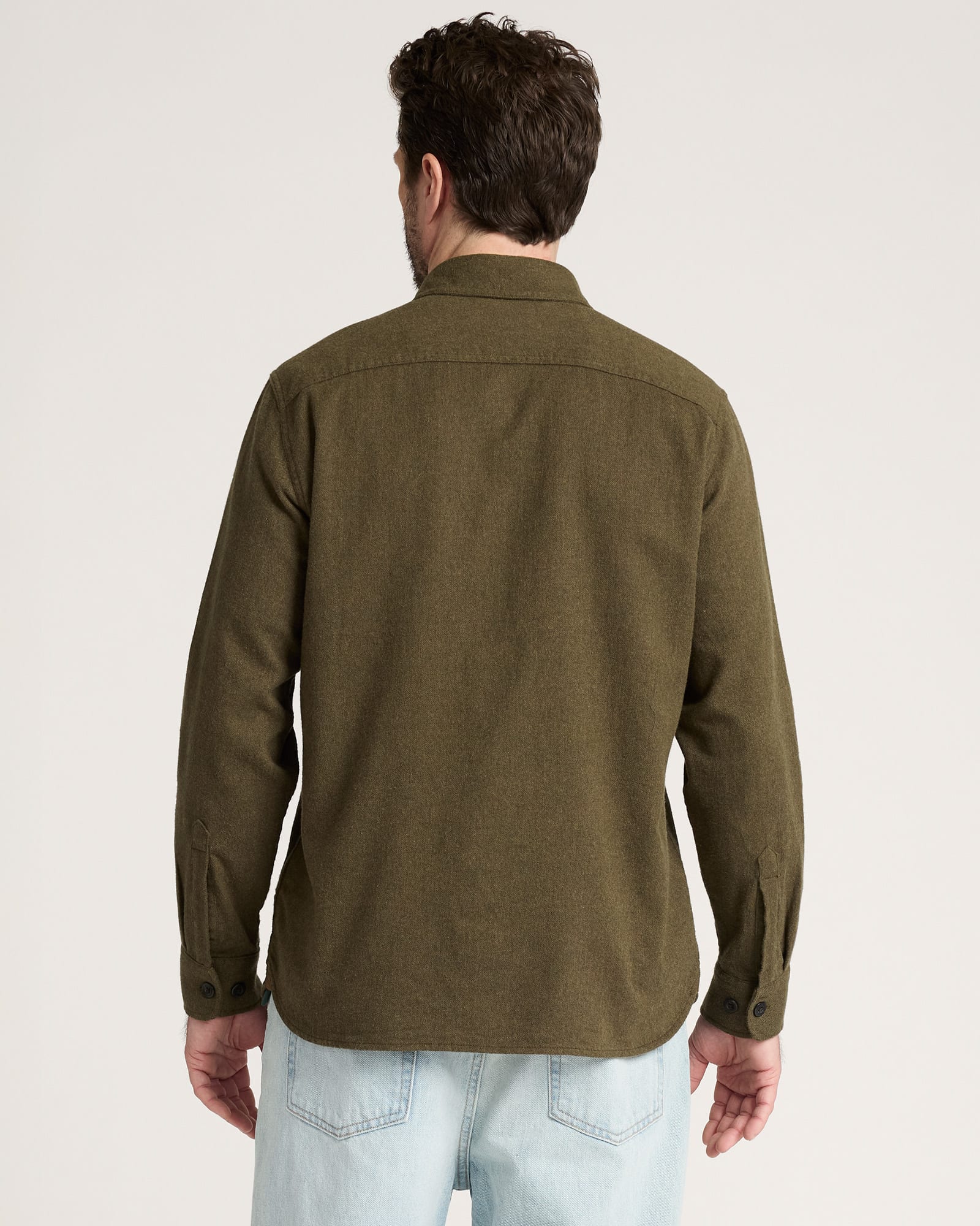 Pendleton Burnside Cotton Flannel Shirt - Forest Green Heather - Image 2